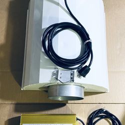Hydrofarm 8” Air Cooled Grow Light & Gold 1000W Electronic Ballast