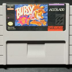  BUBSY SNES AUTHENTIC 