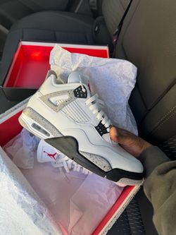 Air Jordan 4 White Cement