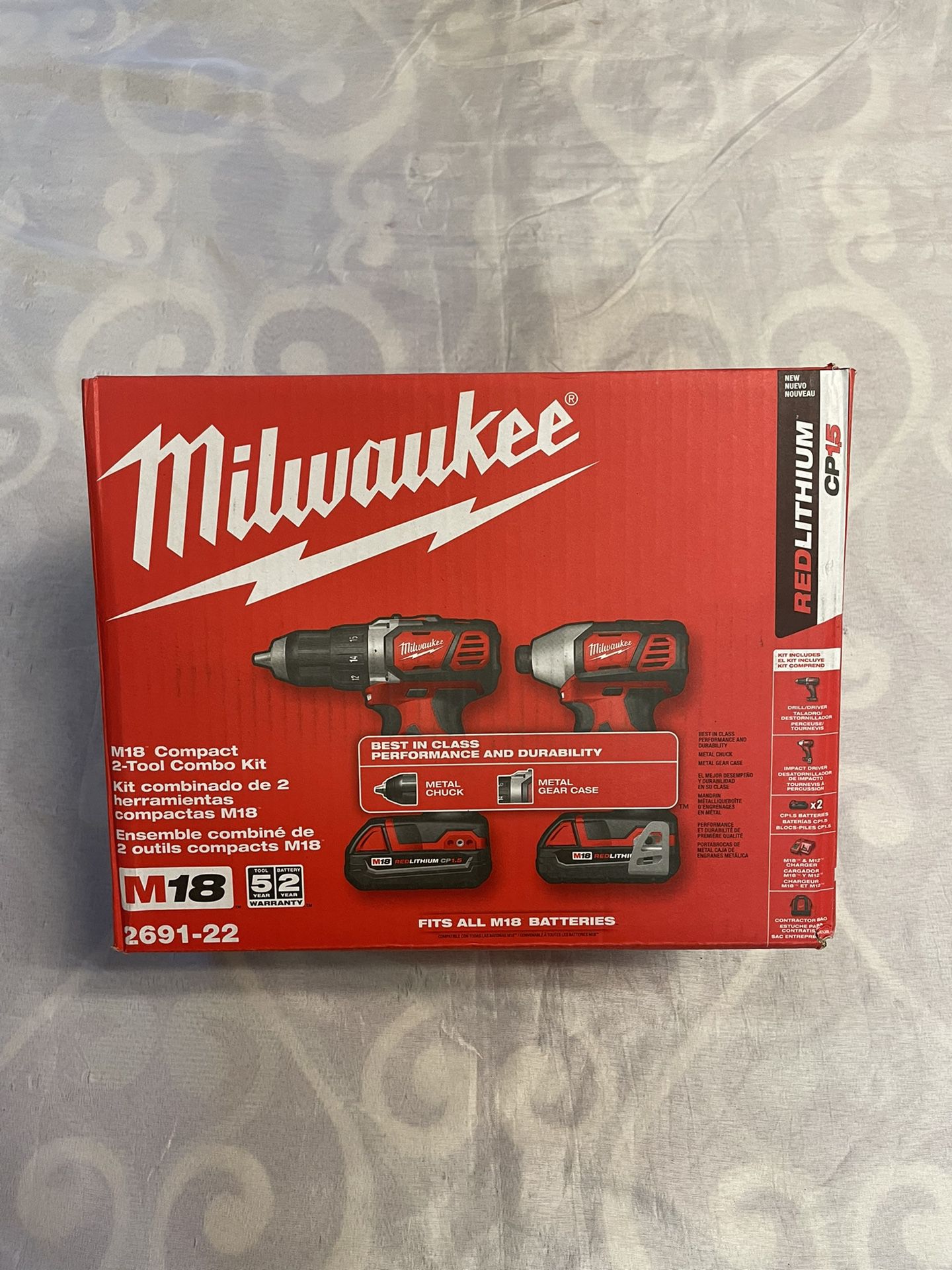 Milwaukee M18 Compact 2 Tool Combo Kit 