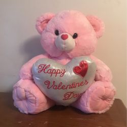 Big Happy Valentines Day Bear Stuffed Animal