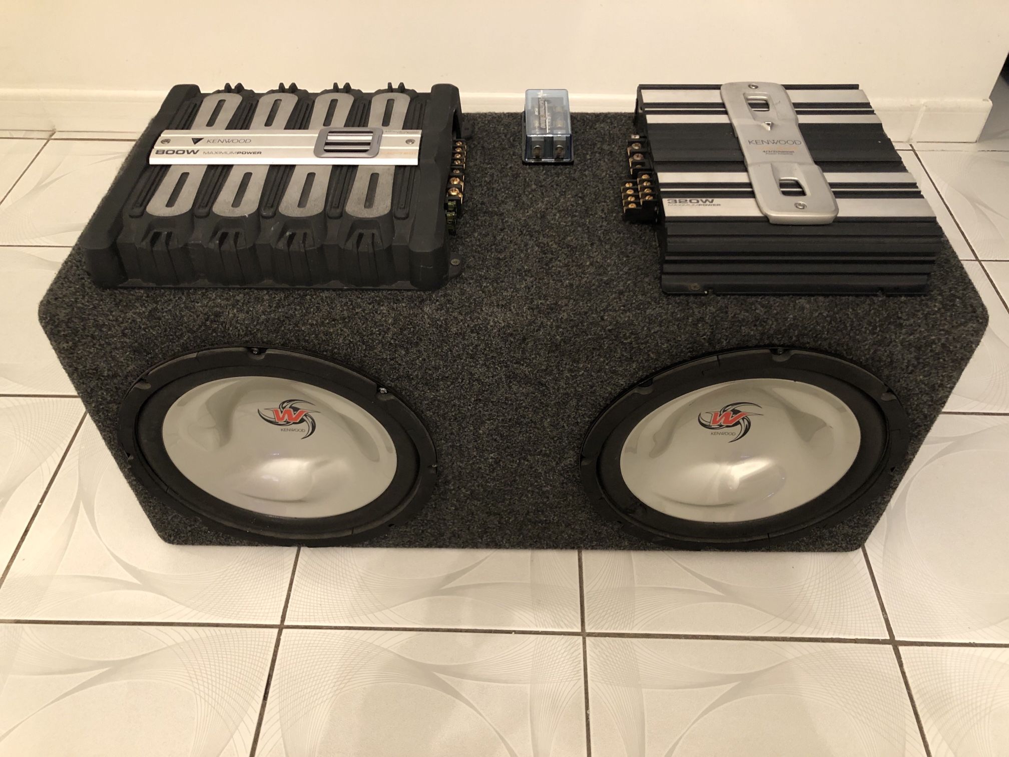 Kenwood Car Audio System w/2 Amplifiers