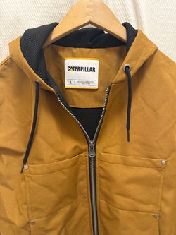 Caterpillar Hooded Work Jacket Size Large