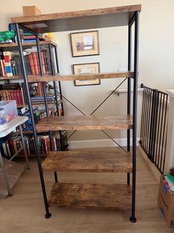 5 shelf bookcase