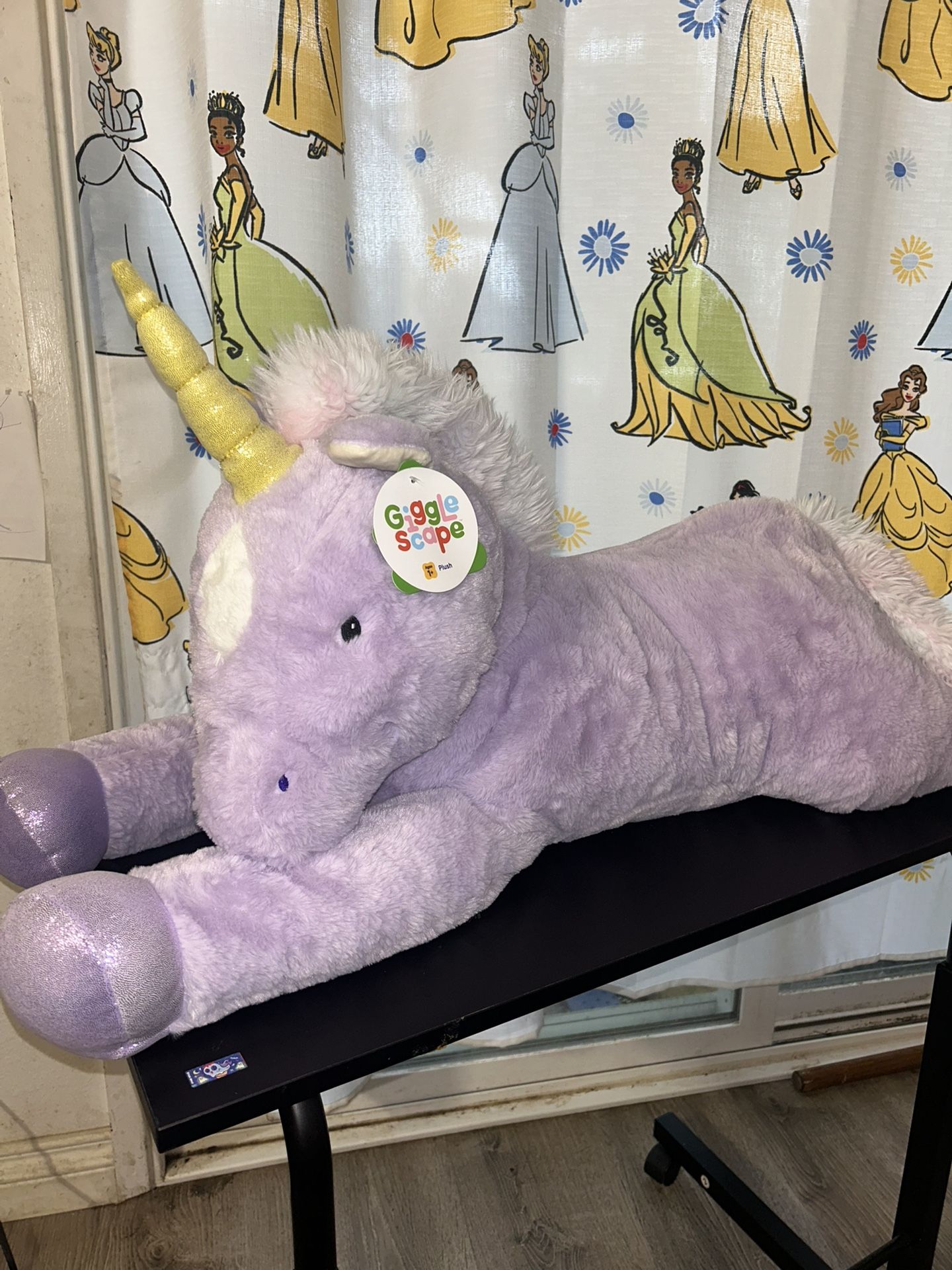 Gigglescape 38" Jumbo Unicorn Purple Plush Stuffed Animal Kids Gifts Birthday