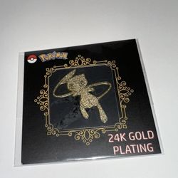 Mew 24k Gold Plated Sticker 