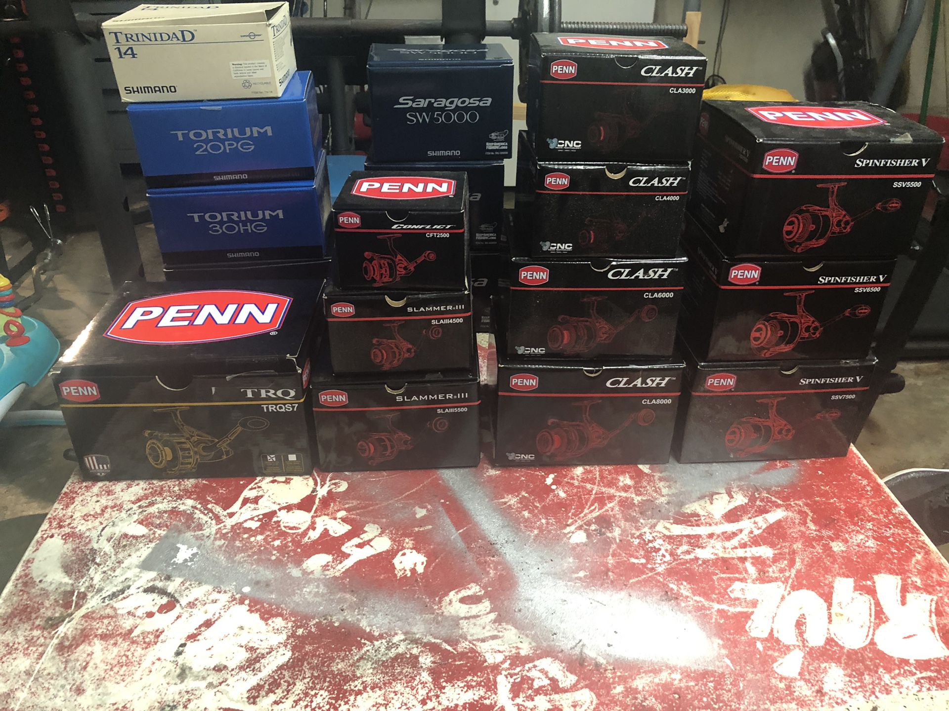 Penn Fishing reel boxes. Sell or trade