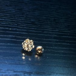 10K Flower Earring 