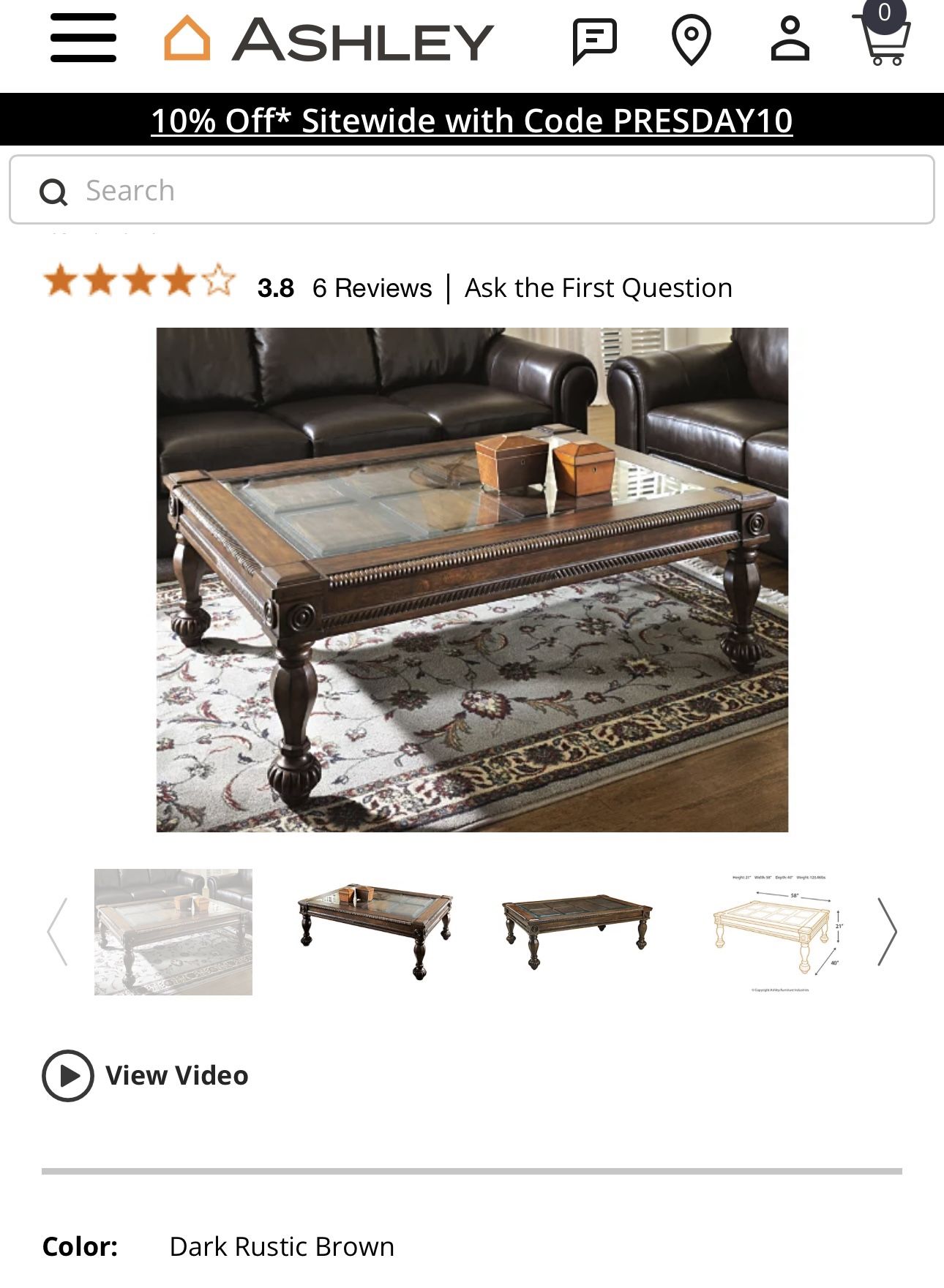 Ashley Furniture Coffee Table