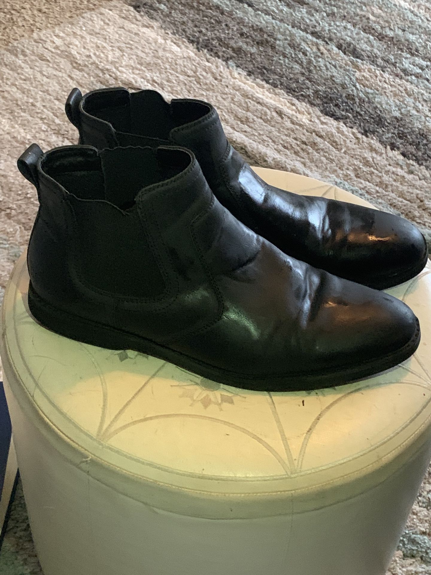 Men Perry Ellis Ultra Form Mid stretch Black Sz 12