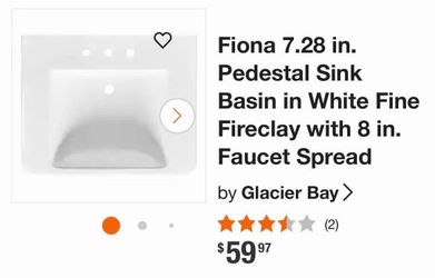 Brand new Fiona sink… would need a pedestal for it