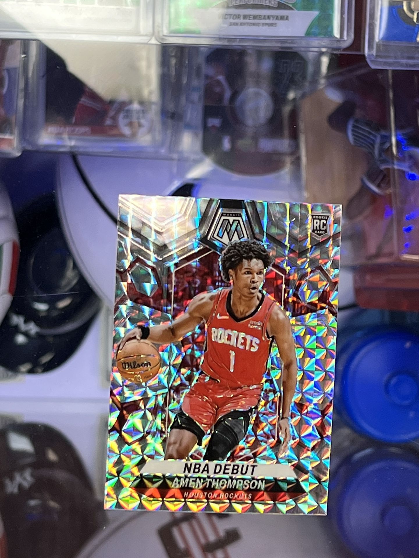 2023-24 Panini Mosaic - NBA Debut Amen Thompson #269 Silver Prizm (RC)