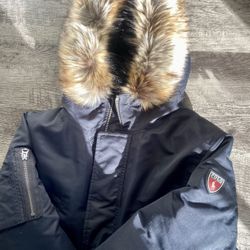 Polo Navy Blue Parka  Kids 