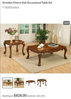 2side table and coffee table set