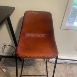 Standing Desk And Leather Chair