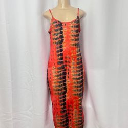 Bodycon Dress Tie Dye Spring Summer XL