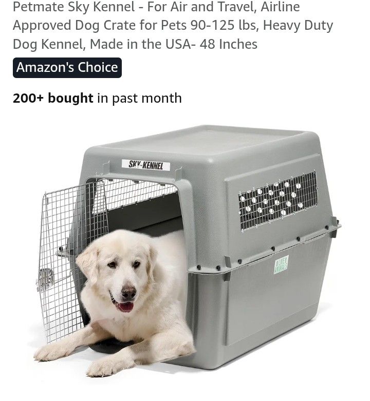Petmate Sky Pet Kennel Airline Approved Dog Crate cage