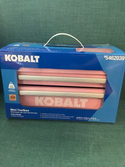 Pink Cobalt Metal Makeup Case