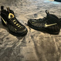 Nike Foamposite One (black/gold) $175