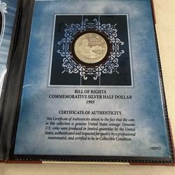 1999 Silver half dollar