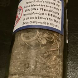 Yankee Stadium Grass & Dirt 2004 ALCS Red Sox Memorabilia