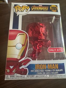 Funko Pop Iron Man Red Chrome #285 Target Exclusive