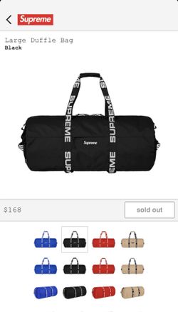 Supreme Large Duffle Bag BLACK
