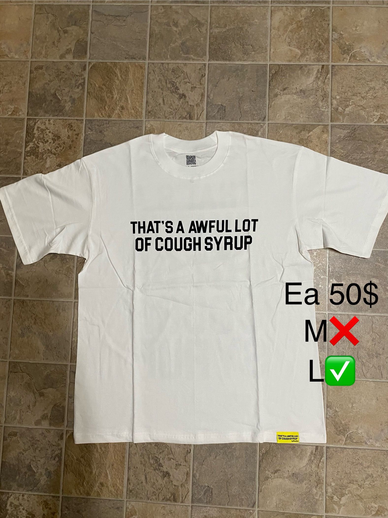 Awful lotta cough syrup tee (Good deals‼️‼️)
