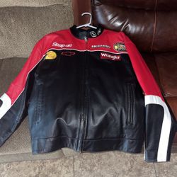 NASCAR Racing Budweiser Leather Jacket