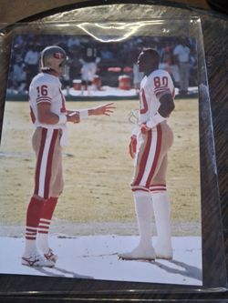 Pictures of Joe Montana and Jerry  Rice