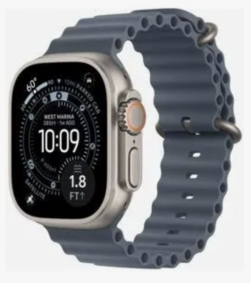 Apple Watch Ultra 3 GPS + Cellular Titanium w/ AppleCare+, Theft and Loss, Accessories