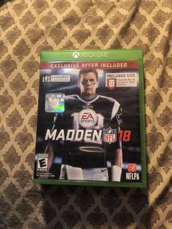 Xbox One Madden NFL 18.....$10