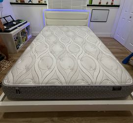 Queen Bed + Mattress.