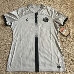Women’s Jordan x PSG 2022/23 Stadium Jersey Grey Black DJ7780-078 Women’s Size LARGE NEW