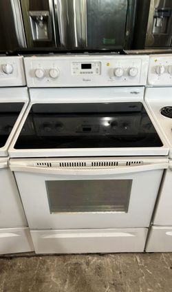 Whirlpool Electric Stove White SelfClean