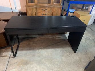 Black / Brown IKEA MICKE Desk $85 OBO!