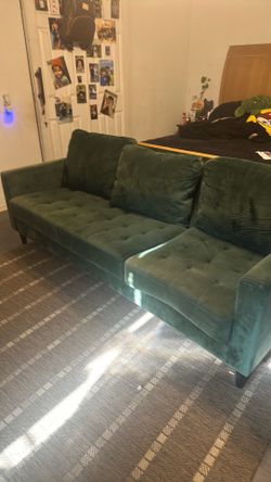 Green sofa