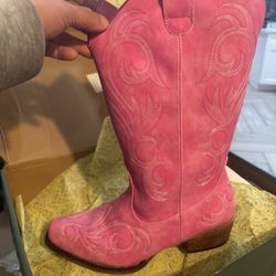 Pink Boots Brand New 