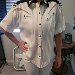 White And Black Dress Shirt