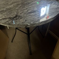 Black Marble Top Dining Table