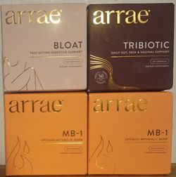 1 Pack of Arrae Bloat, 1 Pack of Arrae Tribiotic, 2 Packs of Arrae MB-1