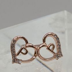 Rose Gold Over 925 Push Backs