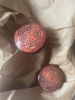 Irish themed wooden knobs