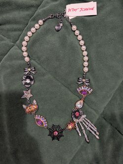 Betsey Johnson Halloween, Pearl and Whimsical Necklace