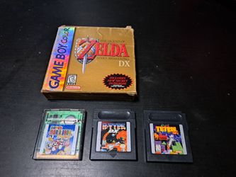 Gameboy Color games Zelda Mario Tetris R Type