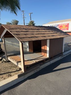 Large Wooden Dog House with Porch