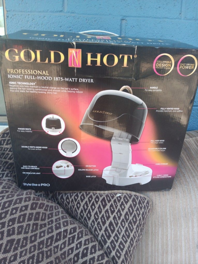 Hooded Dryer Gold N Hot Hair Dryer Bonnet Gold N Hot Full Hood