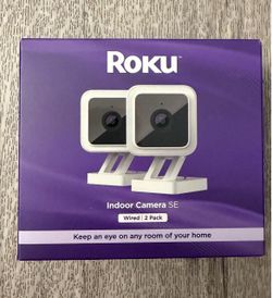 Roku Indoor Camera SE – 2-Pack Wired Security Cameras
