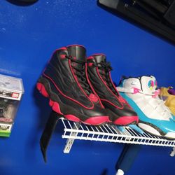 Red Black Jordans 