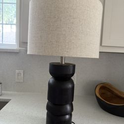 World, market wooden lamp